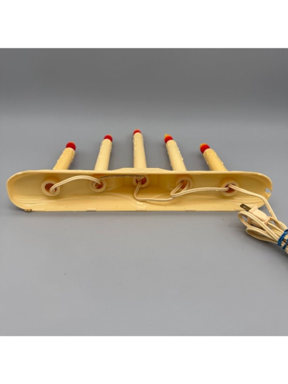 Vintage Christmas 5-Light Electric Window Drip Style Candle Candolier & Bulbs -A - Picture 6 of 7